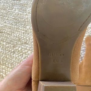 Guess booties in Tan Suede
